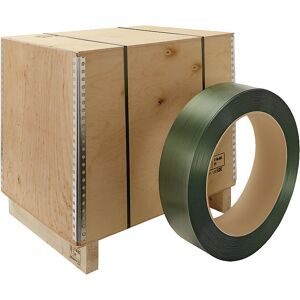 Umreifungsband PET, für Bandabroller, Kern-Ø 407 mm, Band-LxB 2000 m x 15,5 mm, Palette mit VE 20 Stk ratioform