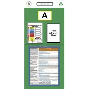 kaiserkraft Regal-Infoboard Einzelmarkierung, Bewertung, HxB 2000 x 900 mm, grün
