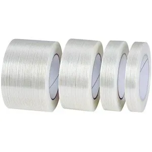 Filamentband, glasfaserverstärkt, VE 6 Rollen, transparent, Bandbreite 50 mm ratioform