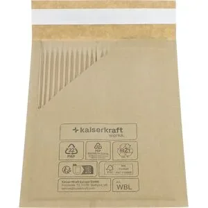 Versandtasche Wavebag? Light terra, aus Papier VE 100 Stk, Innen-LxB 240 x 330 mm, ab 10 VE ratioform terra