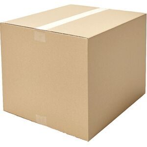 Wellpapp-Faltkarton, Länge 400 - 449 mm, VE 10 Stk, LxBxH 400 x 100 x 100 mm, 1-wellig, ab 50 VE ratioform economy