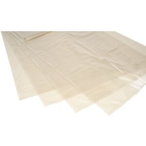 Großvolumen-Abfallsäcke, PCR LDPE, 400 l, LxBxH 600 x 450 x 1600 mm, VE 75 Stk, 60 µm, transparent eurokraft basic