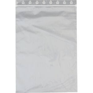 Druckverschlussbeutel 80% recycelt, PCR-LDPE, 50 µm, VE 1000 Stk, LxB 300 x 200 mm, ab 20 VE ratioform terra