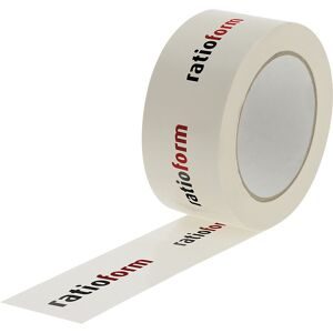 kaiserkraft PVC-Klebeband, individuell bedruckt, VE 36 Rollen, Druck 2-farbig, weiß