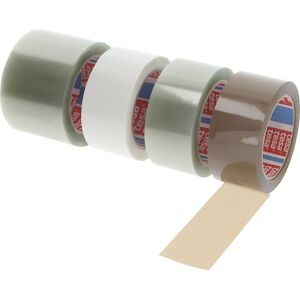 PET-Packband, tesa® 60412, 70 % recycelt, VE 36 Rollen, weiß, Bandbreite 50 mm, ab 10 VE tesa