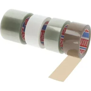 PET-Packband, tesa® 60412, 70 % recycelt, VE 36 Rollen, braun, Bandbreite 50 mm, ab 3 VE tesa