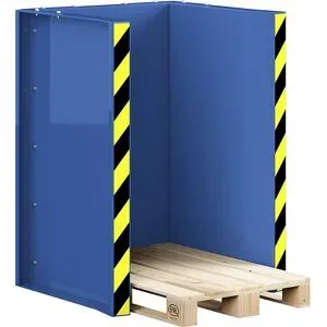 kaiserkraft Palettenstation Typ RPS, für 10 Europaletten, enzianblau