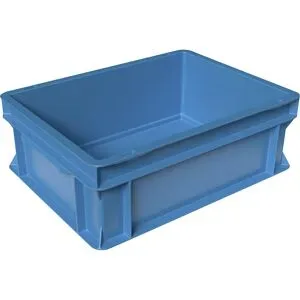 kaiserkraft Euro-Stapelbehälter, LxBxH 400 x 300 x 145 mm, blau, VE 6 Stk