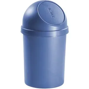 Push-Abfallbehälter, aus Polypropylen, blau, Volumen 45 l, VE 2 Stk helit