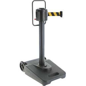 Gurtabsperrung, mobil, 1 x 20 m Gurtband, gelb/schwarz VISO