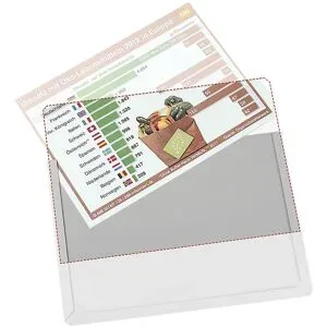 PVC-Zuschnitt, VE 10 Stk, Format A6, transparent EICHNER