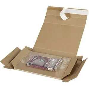 kaiserkraft Easysnap Light Fixierverpackung, mit Selbstklebeverschluss, VE 50 Stk, Innenmaße 70 x 50 x 50 mm
