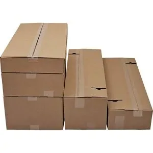 kaiserkraft Multisize-Versandkarton, braun, 2-wellig, VE 20 Stk, LxBxH 456 x 307 x 220 mm