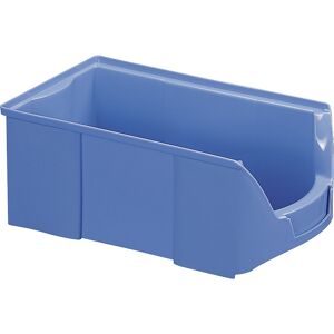 kaiserkraft FUTURA-Sichtlagerkasten aus Polyethylen, LxBxH 510 x 310 x 201 mm, VE 6 Stk, blau