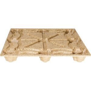 Pressholz-Palette, braun, VE 10 Stück, LxB 1140 x 1140 mm, Traglast 900 kg, VE 10 Stk ratioform terra