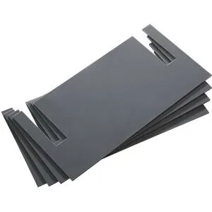 Nivellierplatten, PVC, grau, VE 4 Stk, Stärke 2 mm LISTA