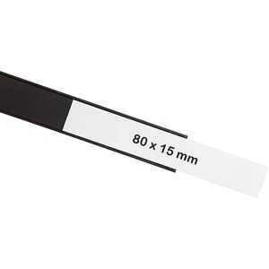 magnetoflex® U-Profil, VE 30 Stk, HxB 15 x 80 mm, schwarz magnetoplan