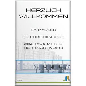 kaiserkraft MADRID Silver Line? Wegweiser, DIN A4 hoch, HxB 299,5 x 212,5 mm, Sichtformat, HxB 293 x 206 mm