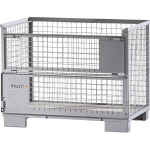 kaiserkraft Gitterbox, hohe Bauform, EUR-Tauschpalette, ab 5 Stück
