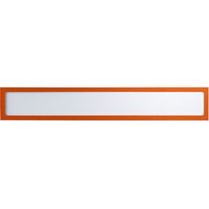 Magnetische Infotasche, für Überschriften, DIN A3 quer / DIN A2 hoch, 435 x 60 mm, Rahmen orange, VE 10 Stk eurokraft basic