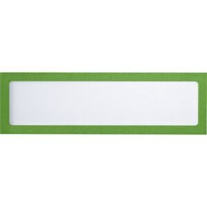 Magnetische Infotasche, für Überschriften, DIN A4 hoch / DIN A5 quer, 225 x 60 mm, Rahmen grün, VE 10 Stk eurokraft basic