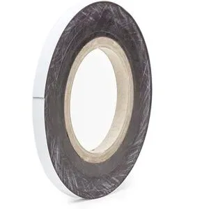 kaiserkraft Magnet-Lagerschilder, Rollenware, weiß, Höhe 15 mm, Rollenlänge 10 m