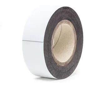 kaiserkraft Magnet-Lagerschilder, Rollenware, weiß, Höhe 50 mm, Rollenlänge 10 m