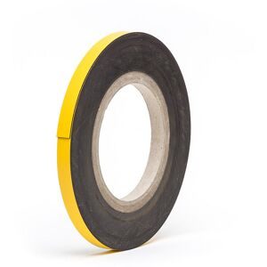 kaiserkraft Magnet-Lagerschilder, Rollenware, gelb, Höhe 15 mm, Rollenlänge 10 m