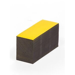 kaiserkraft Magnet-Lagerschilder, gelb, HxB 15 x 80 mm, VE 100 Stk
