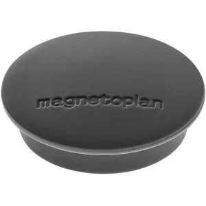 Magnet DISCOFIX JUNIOR, Ø 34 mm, VE 60 Stk, schwarz magnetoplan