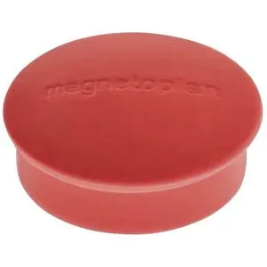 Magnet DISCOFIX MINI, Ø 20 mm, VE 100 Stk, rot magnetoplan