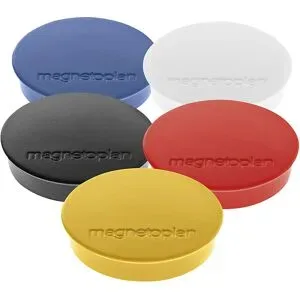 Magnet DISCOFIX STANDARD, Ø 30 mm, VE 80 Stk, sortiert magnetoplan