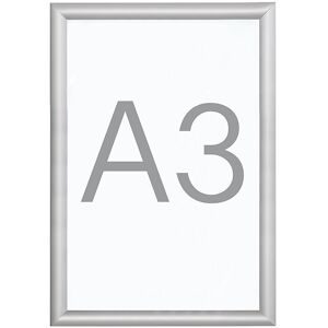 kaiserkraft B1-Klapprahmen, Aluminiumprofil, VE 2 Stk, für DIN A3
