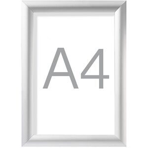 kaiserkraft Design-Klapprahmen, Aluminiumprofil, silber eloxiert, VE 2 Stk, DIN A4, HxB 328 x 241 mm