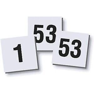 Ziffernmagnet-Set, 10 x 10 mm, VE 2 Stk, Ziffern 1 - 53 magnetoplan