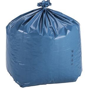 kaiserkraft Großvolumen-Abfallsäcke PREMIUM, LDPE, 80 l, LxBxH 500 x 450 x 900 mm, 60 µm, blau, VE 150 Stk