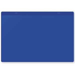 kaiserkraft Dokumententaschen, selbstklebend, DIN A4 quer, VE 10 Stk, blau