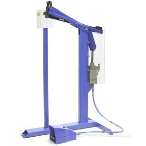 kaiserkraft Feststehende Heftmaschine, für Bodenheftung, pneumatisch für Klammern 15 - 22 mm