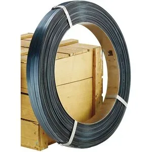 Stahlband, für Bandabroller, Packenwicklung, gewachst und gebläut, Bandbreite 13 mm ratioform
