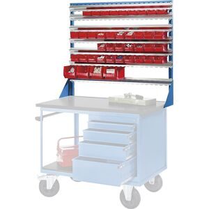 Schienenaufbau für Montagewagen, mit 7 Schienen, LxB 1170 x 1042 mm eurokraft pro