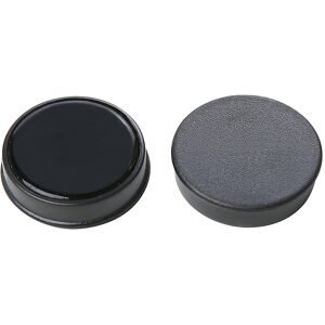 Rundmagnet, Kunststoff, Ø 20 mm, VE 72 Stk, schwarz eurokraft basic