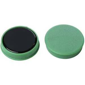 Rundmagnet, Kunststoff, Ø 30 mm, VE 36 Stk, grün eurokraft basic