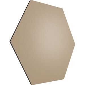 Design-Pinnwand sechseckig, Kork, BxH 600 x 600 mm, beige Chameleon