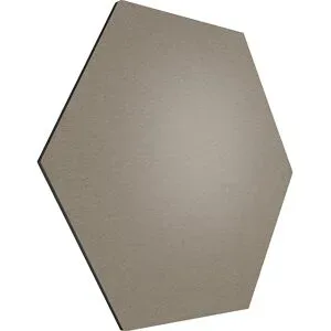 Design-Pinnwand sechseckig, Kork, BxH 600 x 600 mm, taupe Chameleon