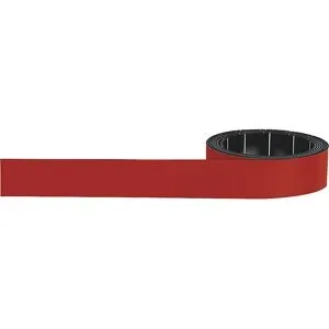 magnetoflex®-Band, Breite 15 mm, VE 10 Rollen, rot magnetoplan