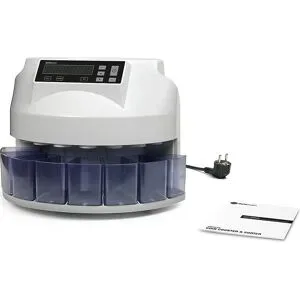 Münzzähler und -sortierer, 1250, für EUR-Münzen Safescan