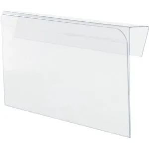 kaiserkraft Hartkunststofftaschen, VE 100 Stk, zur Kennzeichnung von Kunststoffbehältern, BxH 210 x 85 mm