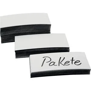 Magnetetiketten, weiß, VE 200 Stk, Breite 50 mm magnetoplan