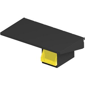 Boxhalterung QUICK ON, HxBxT 153 x 154 x 231 mm, tiefschwarz Axelent