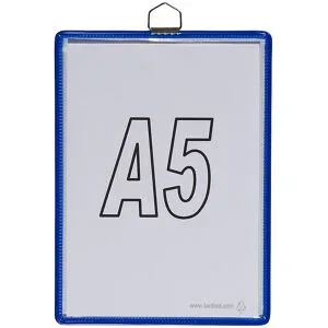 Hänge-Klarsichttasche, für Format DIN A5, blau, VE 10 Stk Tarifold